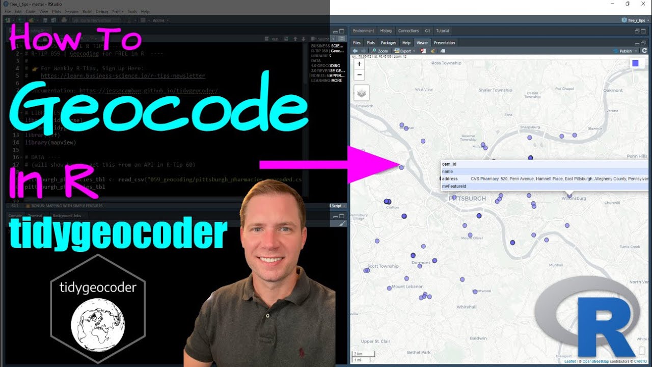 How to geocode in R for free