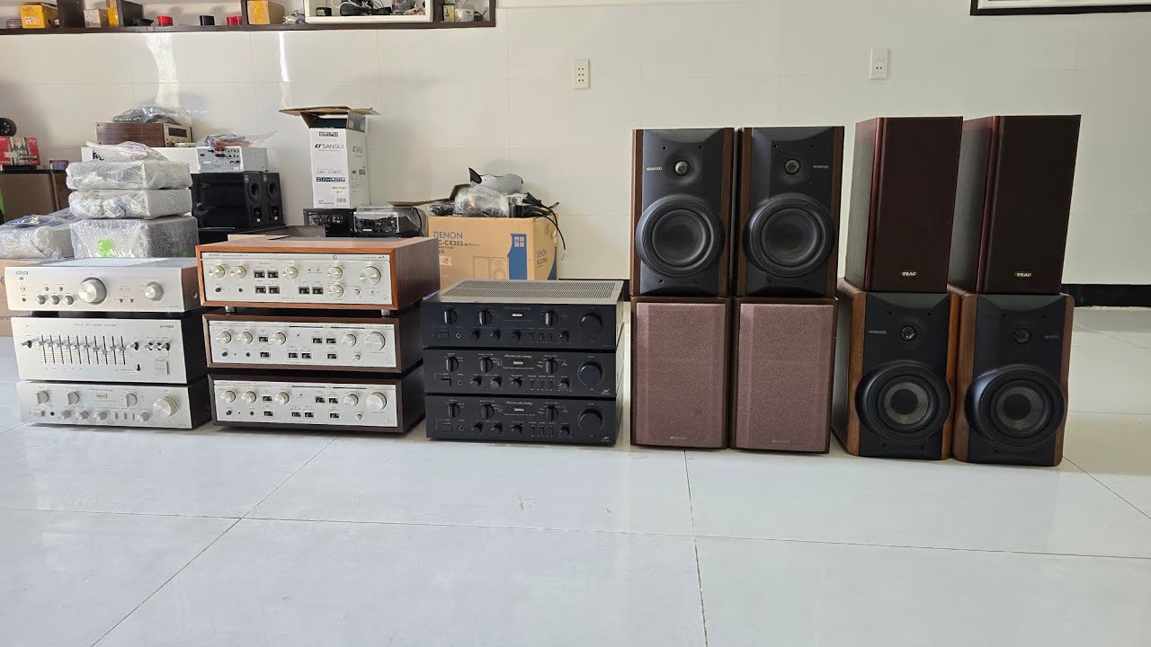 Ngày 30/1 Âm ly luxman. Loa.EQ. Âm ly Denon hay zin rẻ