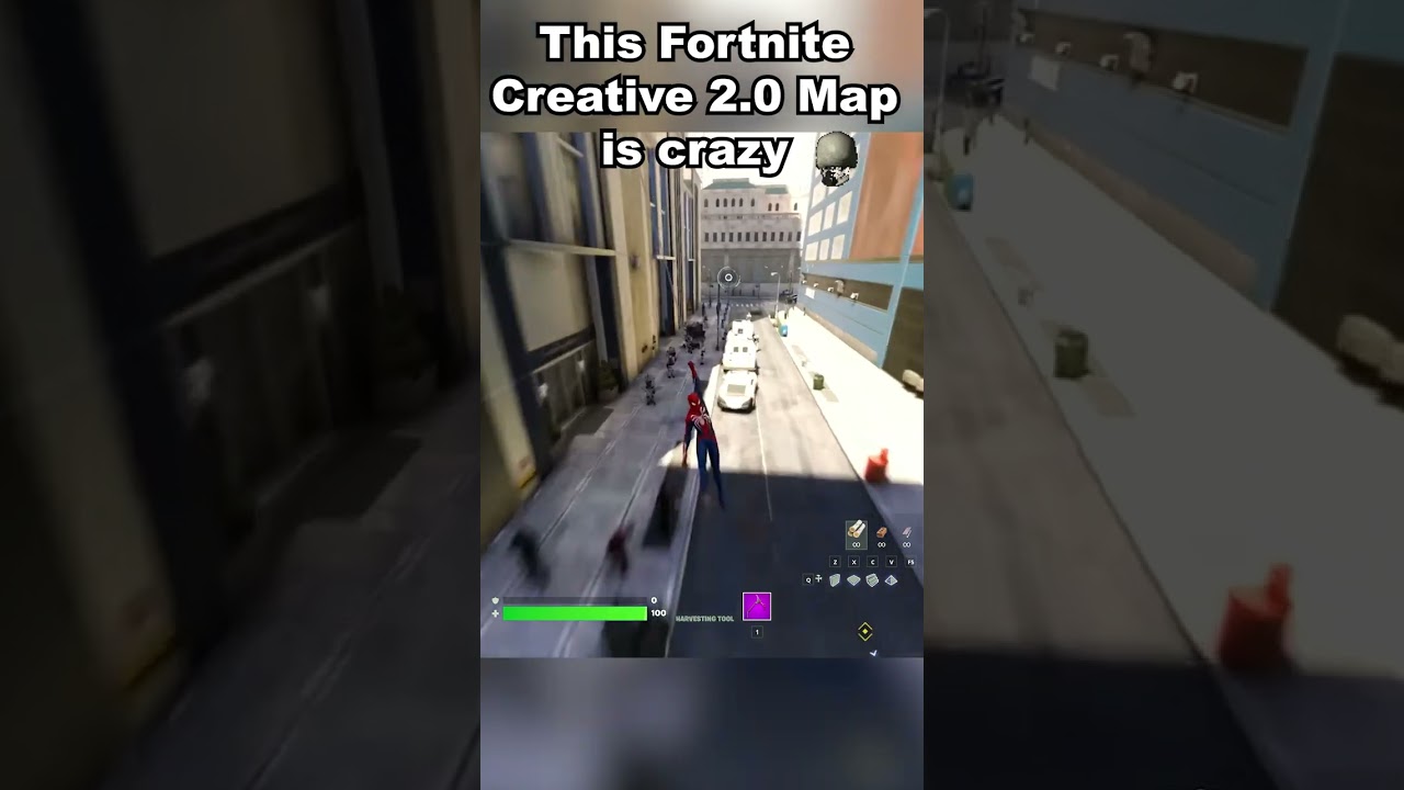Could this be the best Fortnite Creative 2.0 Map?? #fortnite #spiderman #mrbeast