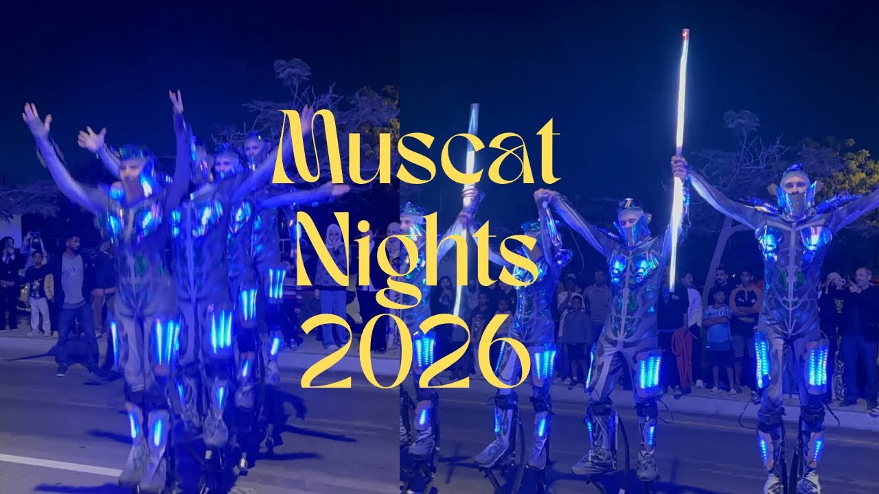 Muscat Nights 2026/ Part- 3/Muscat Night #oman #seebbeach #roboticdance   #muscatnights2026