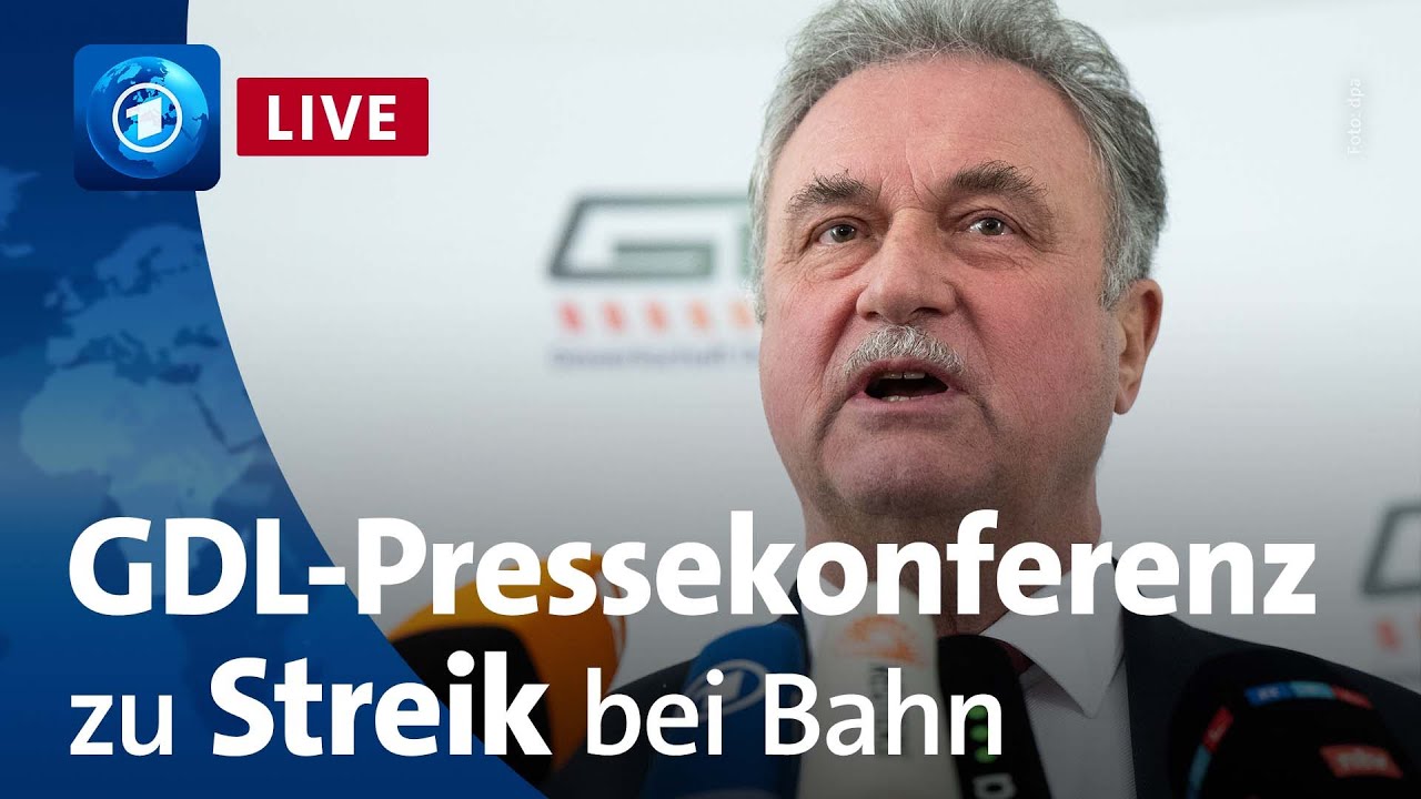 Erneut Streiks bei der Bahn: Pressekonferenz der GDL