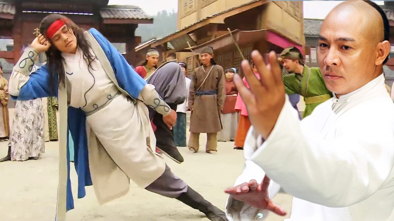 惡霸欺壓百姓，功夫小夥路見不平，一招醉拳打趴他！#武侠  #drama #movie  #kungfumaster
