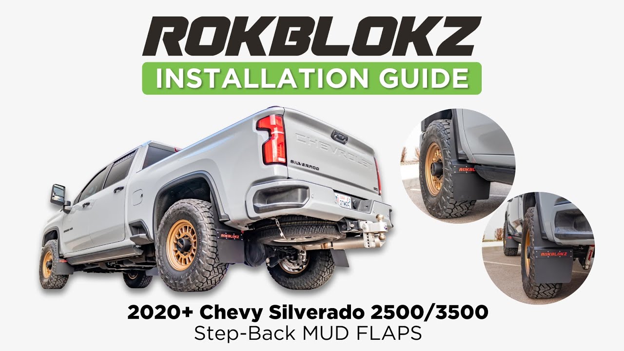 2020+ Chevy Silverado 2500/3500HD: Rokblokz Step-Back Mud Flap & Liner Pull Back Kit Install
