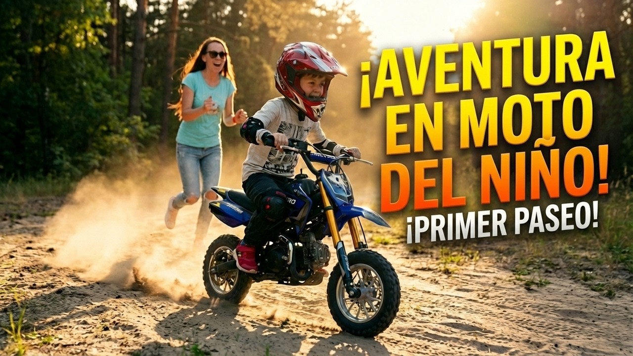 Las Aventuras en Moto de Den para ni&ntilde;os! | Paseo en Moto para ni&ntilde;os!