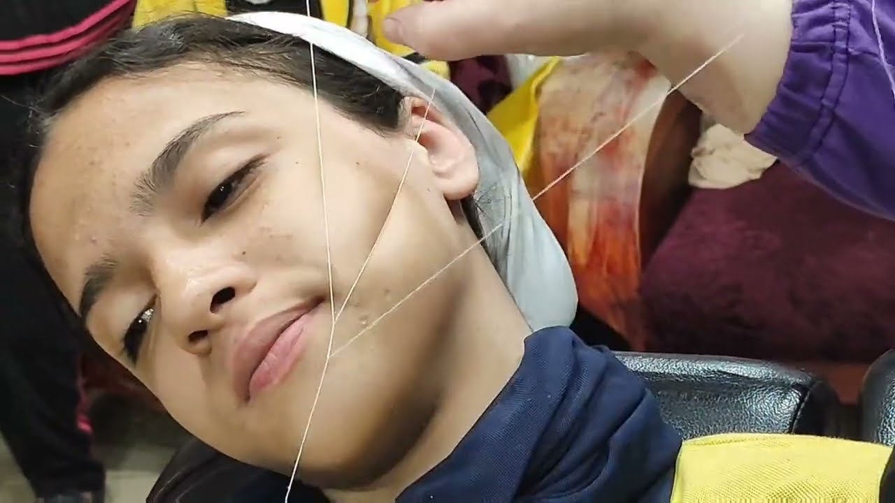 طريقتي البسيطة في تنظيف الوجه بالفتله او الخيط 2023 @KidsDianaShow @HeyaWBs