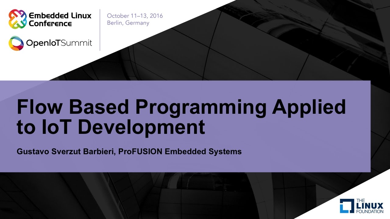 Flow Based Programming Applied to IoT Development