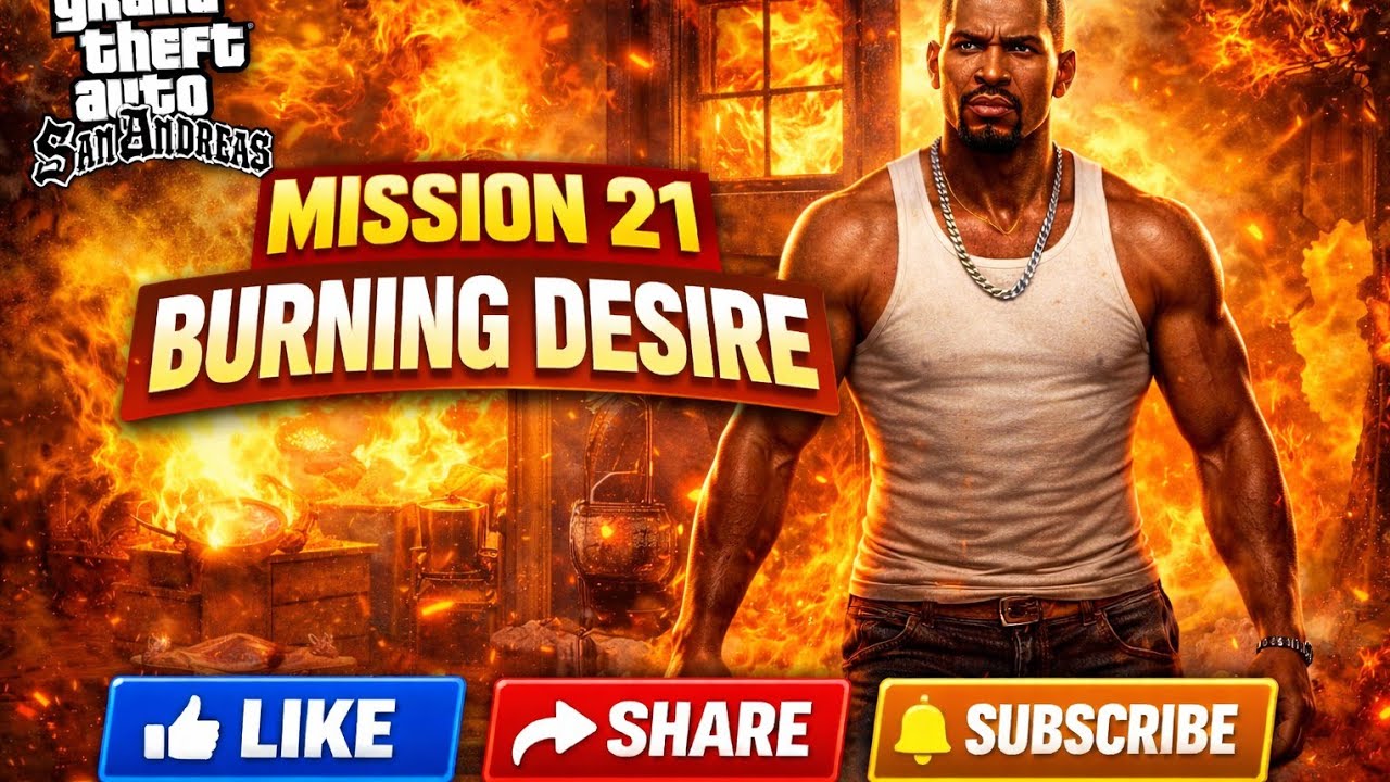 Burning Desire Mission 21 | GTA San Andreas Full Walkthrough (HD) Full Gameplay 🔥 CJ Saves Denise!