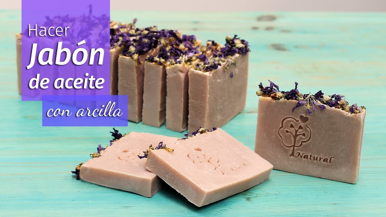Hacer jabón de aceite con arcilla