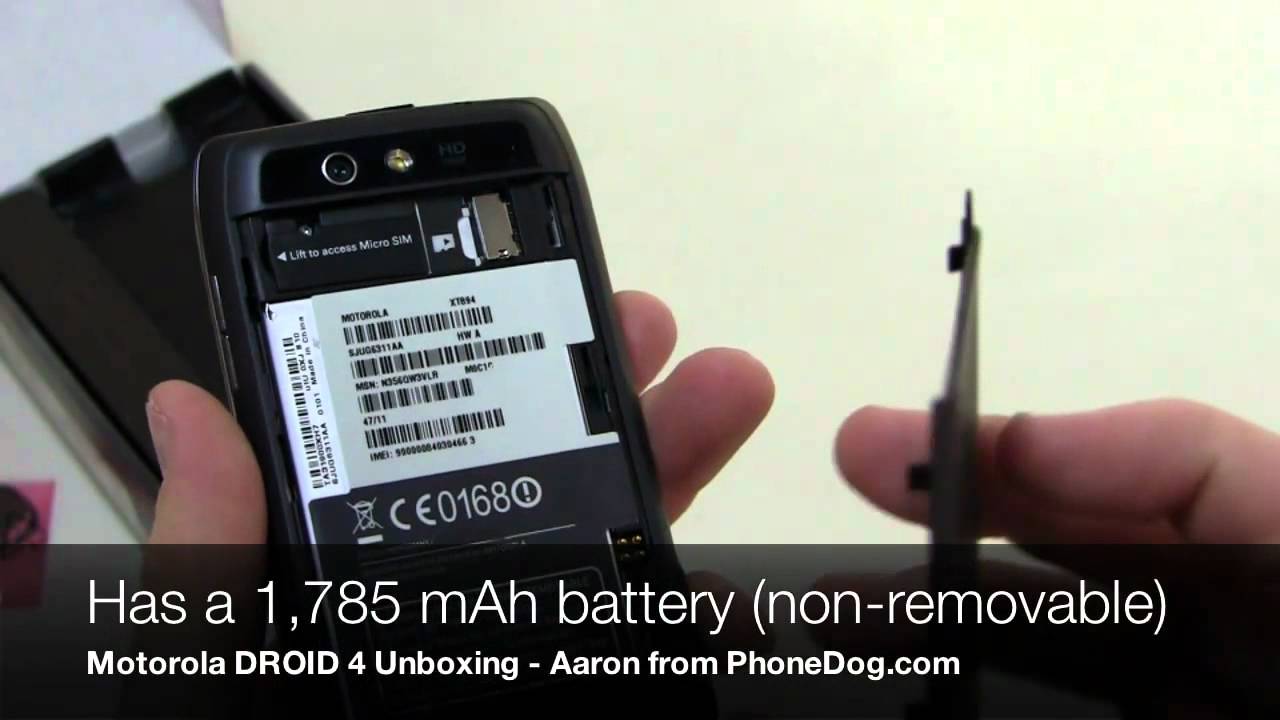 Motorola DROID 4 Unboxing