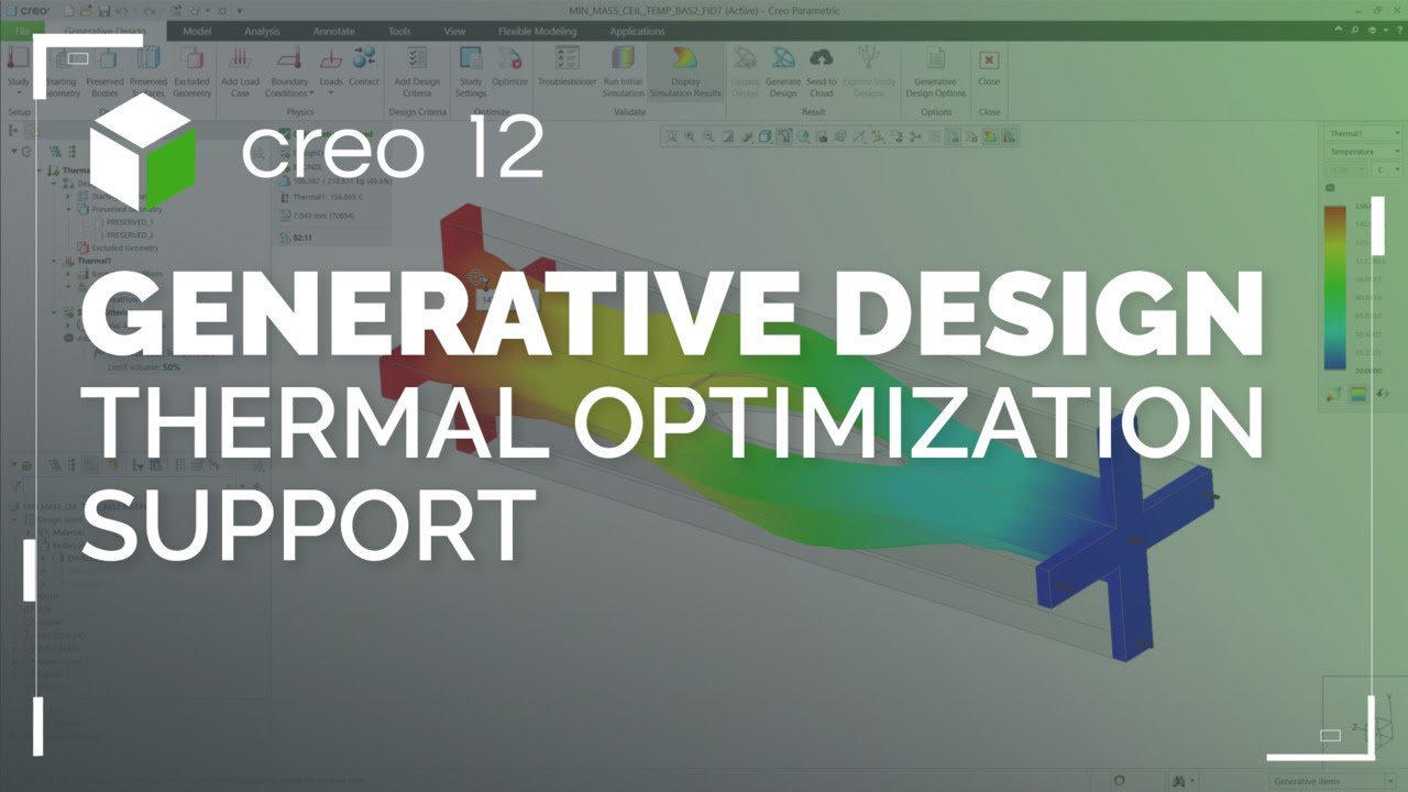 Thermal Optimization Support in Generative Design | Creo 12