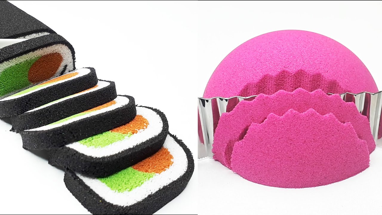 Very Satisfying and Relaxing Compilation 63 Kinetic Sand ASMR