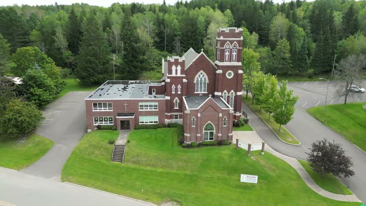 View of Iron River, MI from Drone 8/24/2024 4K
