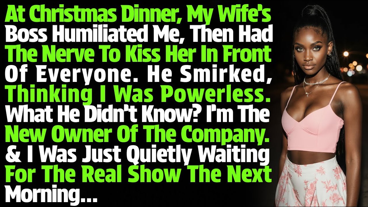 At Christmas Dinner, My Wife’s Boss Humiliated Me, Then Had The Nerve To Kiss Her In Front Of…