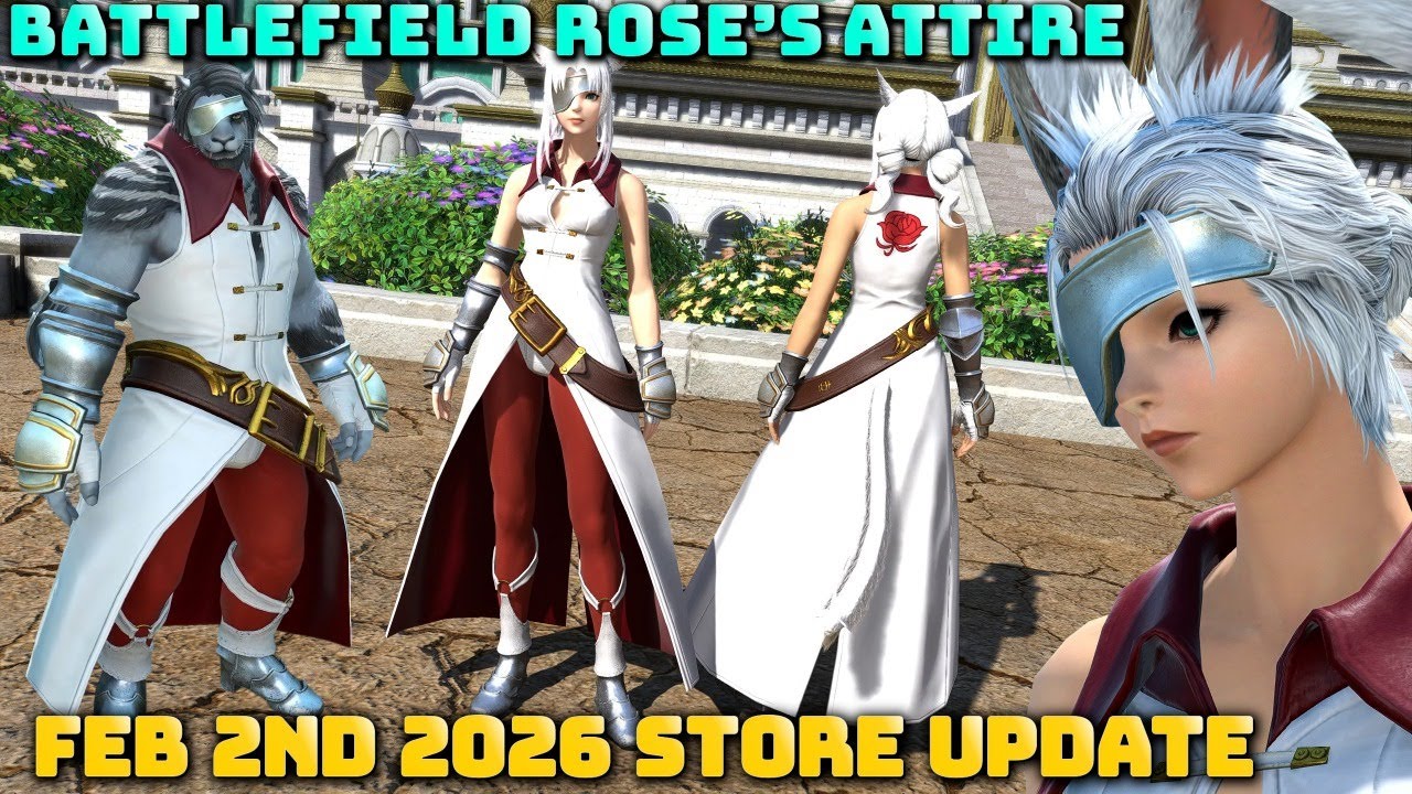 FFXIV: Battlefield Rose's Attire - Store Update 2nd Feb 2026