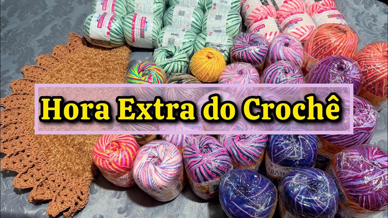 💥PRODUÇÃO DE CROCHÊ NA HORA EXTRA + COMPRINHAS DE BARBANTES😍 #vlogdecrochê 