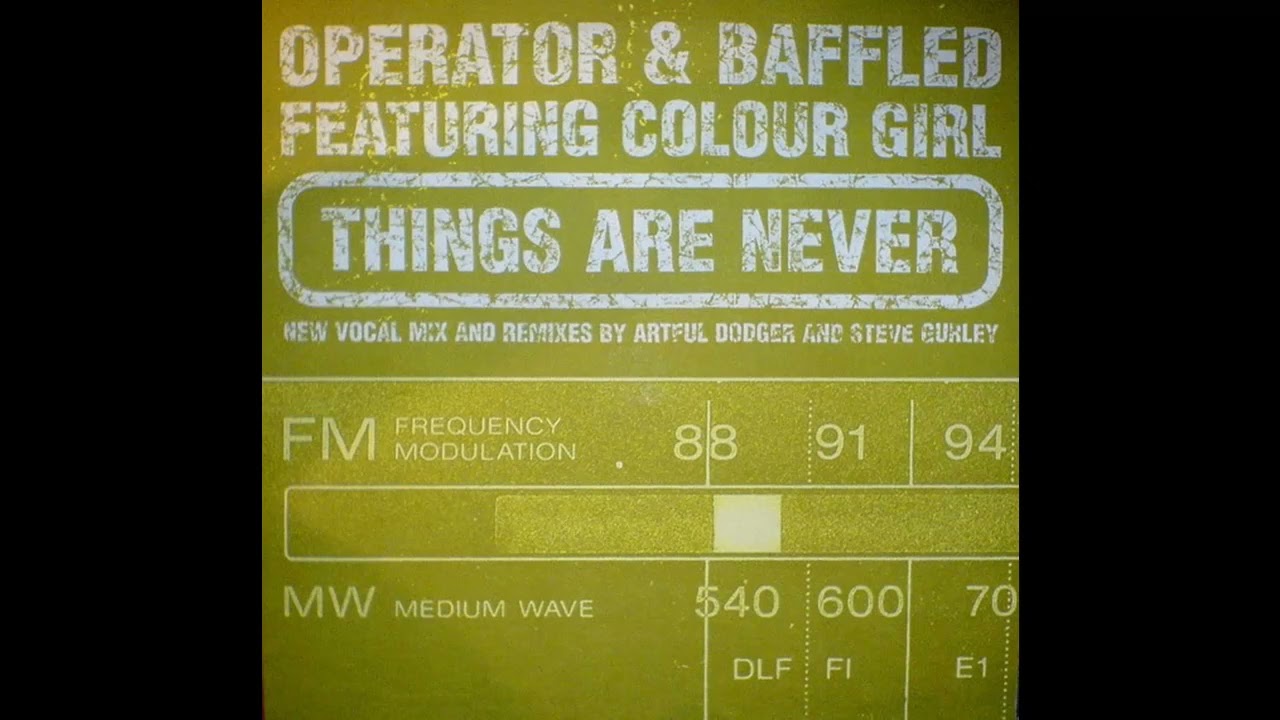 Operator & Baffled - Things Are Never (Steve Gurley Mix)