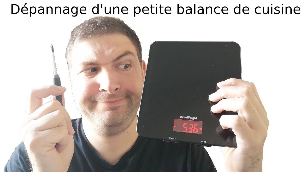 Comment démonter une petite balance de cuisine AccuWeight Kitchen Sale AWK-KS001BB