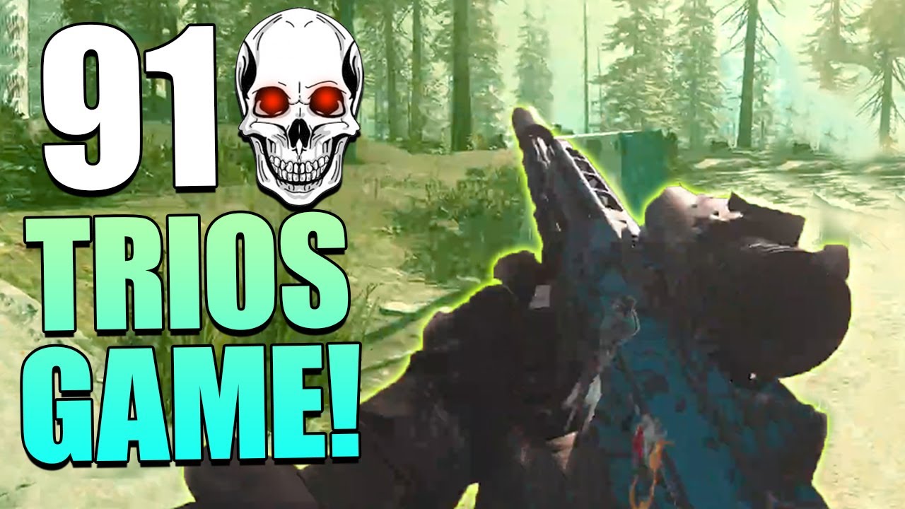 HUGE 91 KILL TRIOS GAME IN WARZONE BATTLE ROYALE