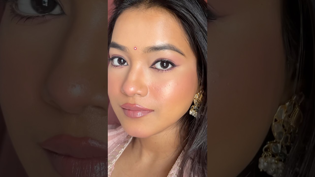 Day - 01  diwali series ✨full face makeup tutorial with affordable products #shorts  #youtubeshorts