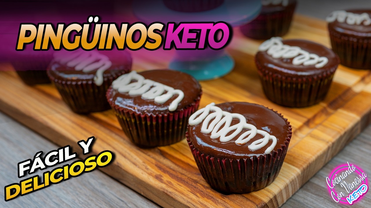 Pingüinos Keto 🍫 | Receta Fácil Sin Azúcar para Bajar de Peso