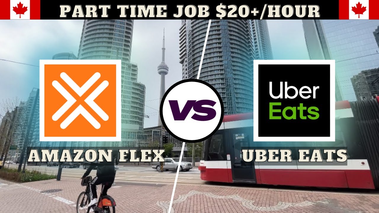 Amazon Flex or Uber Eats || Part time work for international students || MF SAIFI