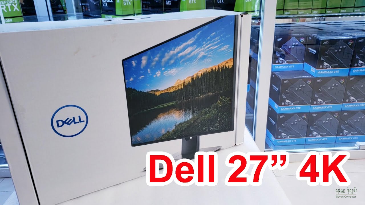 Monitor Dell 27 inch U2718Q 4K IPS Unboxing 3 year warranty $565