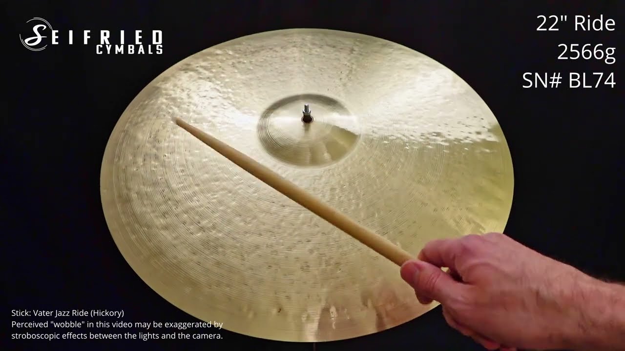 Seifried Cymbals - Cymbal SN# BL74