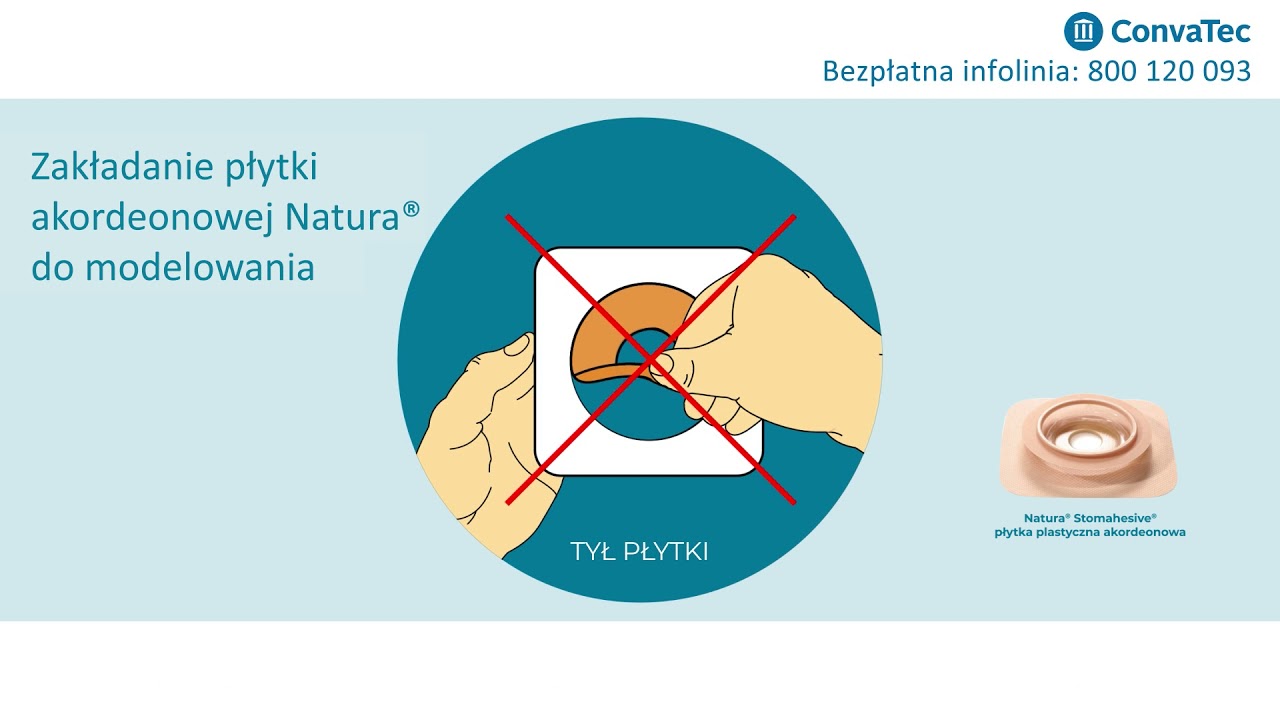 Natura płytka akordeonowa sprzęt stomijny ConvaTec