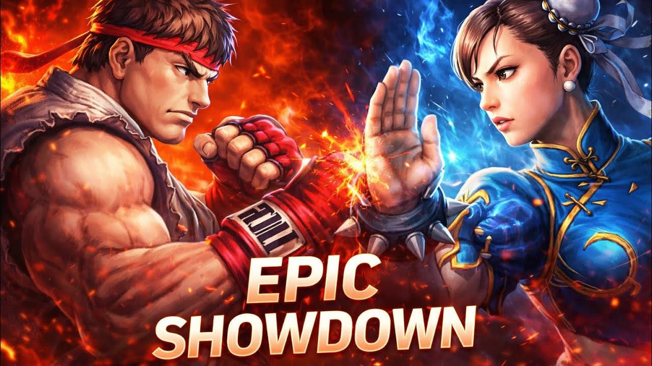 EPIC SHOWDOWN 🔥 Ryu vs Chun-Li | Street Fighter IV Intense Battle