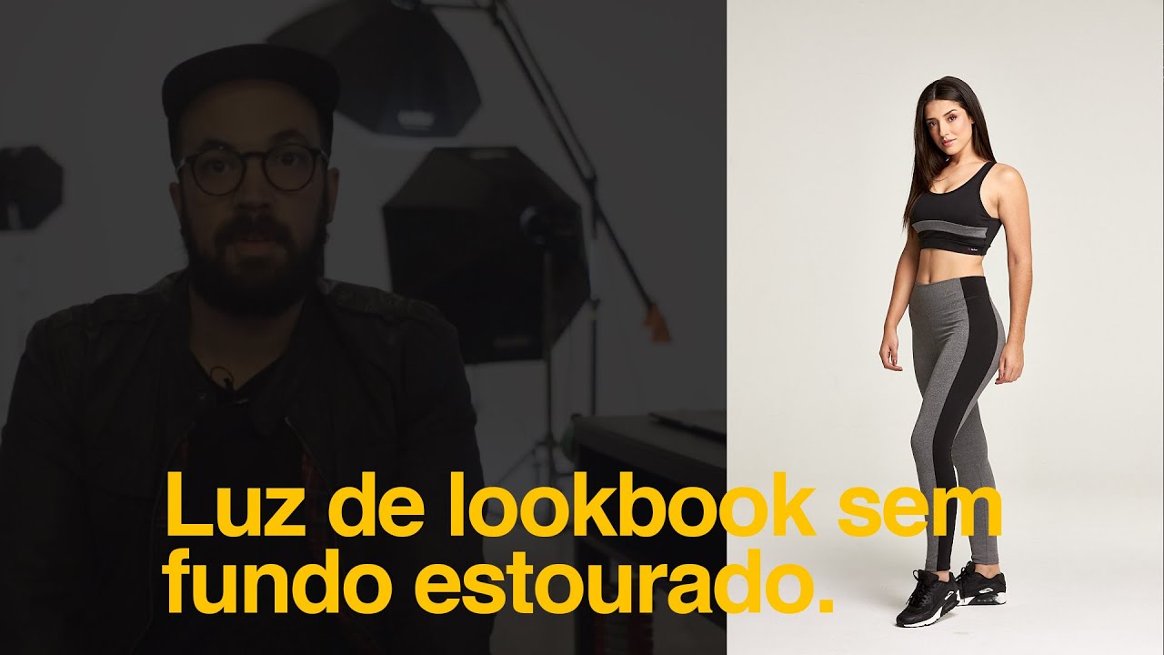 Luz de Lookbook sem fundo estourado
