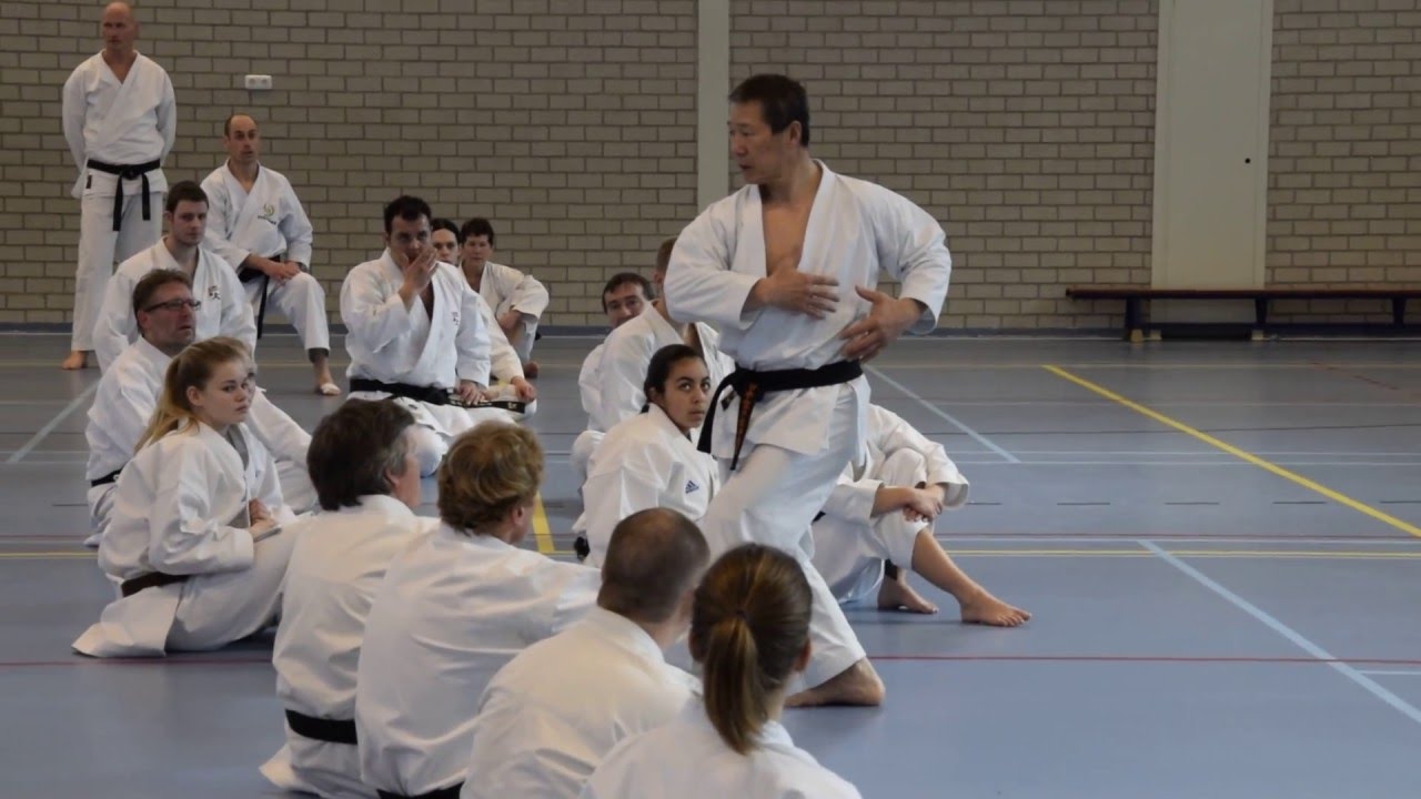 Kagawa-sensei demonstrates how to move in kokutsu-dachi #karate #kokutsudachi #shotokan #kihon #空手道