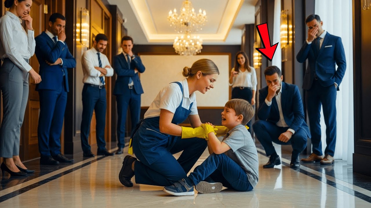 Fiul cu autism al CEO-ului are un episod la Sibiu—mamă singură, menajeră, îl liniștește cu un cântec