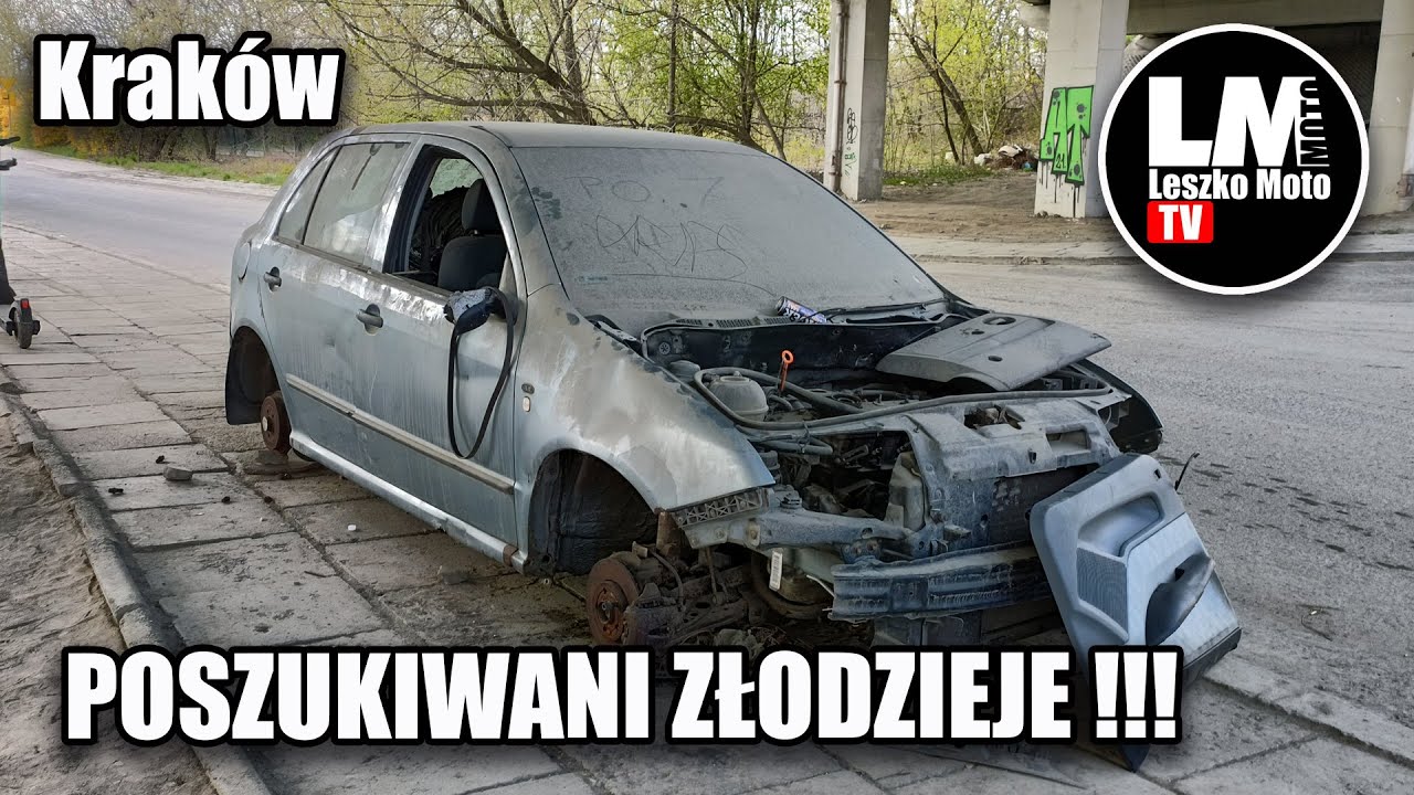 Rozkradali Skodę Fabię w centrum Krakowa | Dlaczego Policja się nie interesuje?