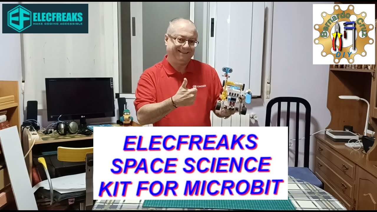 ELECFREAKS Space Science Kit for Microbit. Humedad, Rayos UV, WiFi, Detector obstaculos
