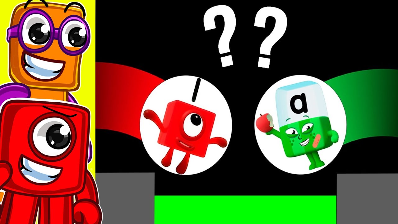 NUMBERBLOCKS vs ALPHABLOCKS! (Marble Race)