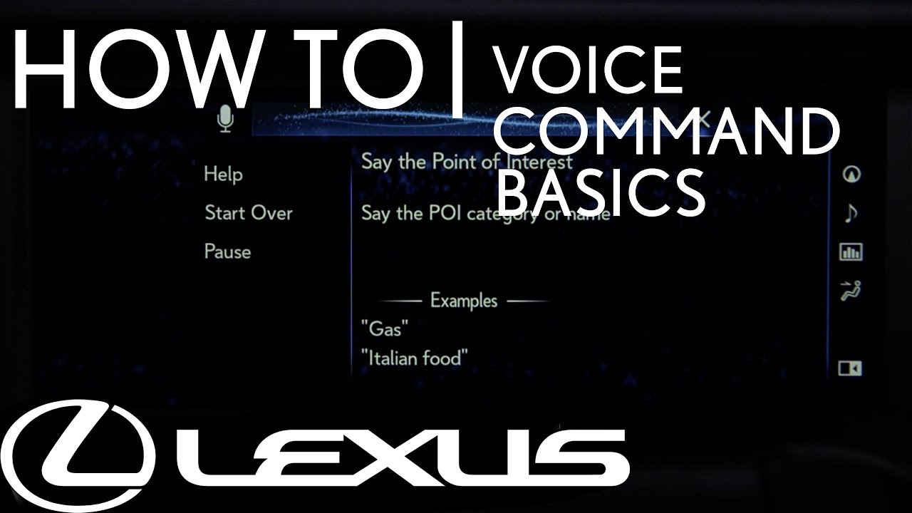 How-To Use Voice Command - Basics | Lexus