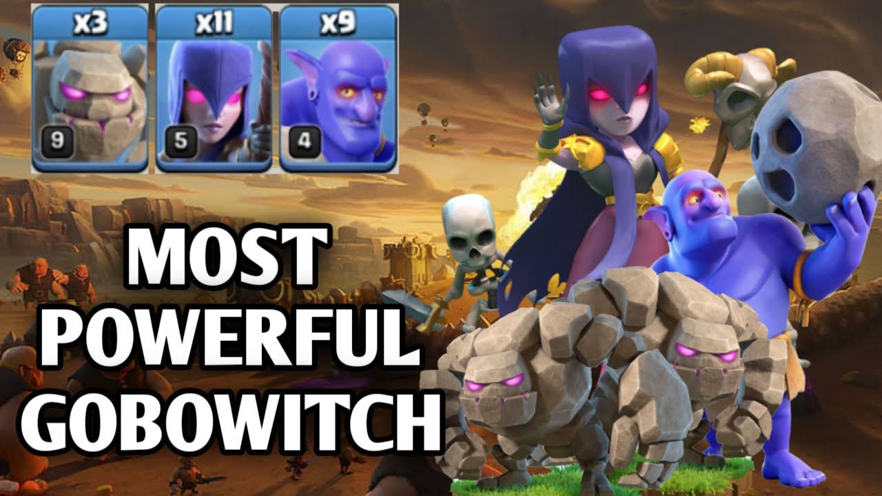 Witch Golem Attack Strategy For Th12 - Clash Of Clans