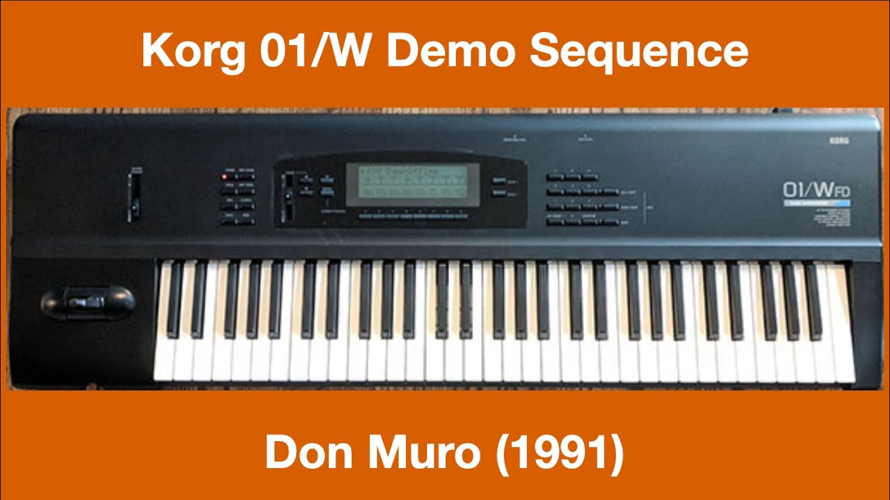 Korg 01/W - Demo Sequence - Don Muro (1991)