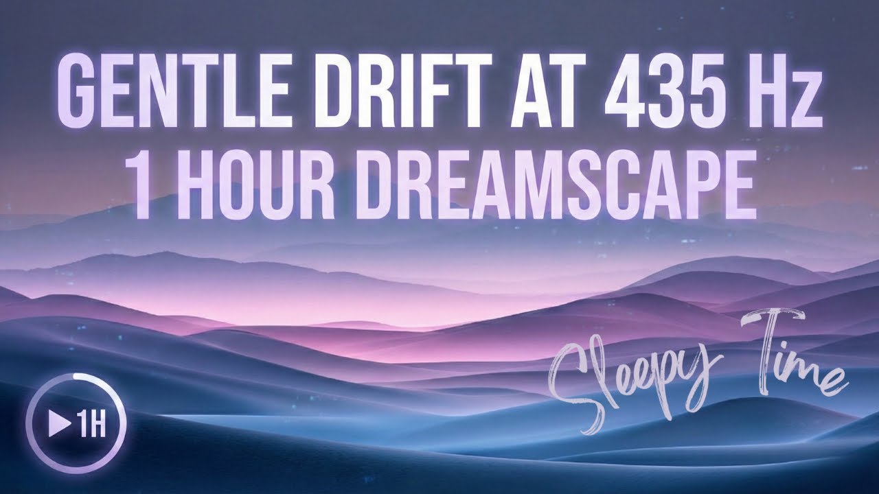 Gentle Drift at 435 Hz - 1 Hour Dreamscape | Fall Asleep Fast