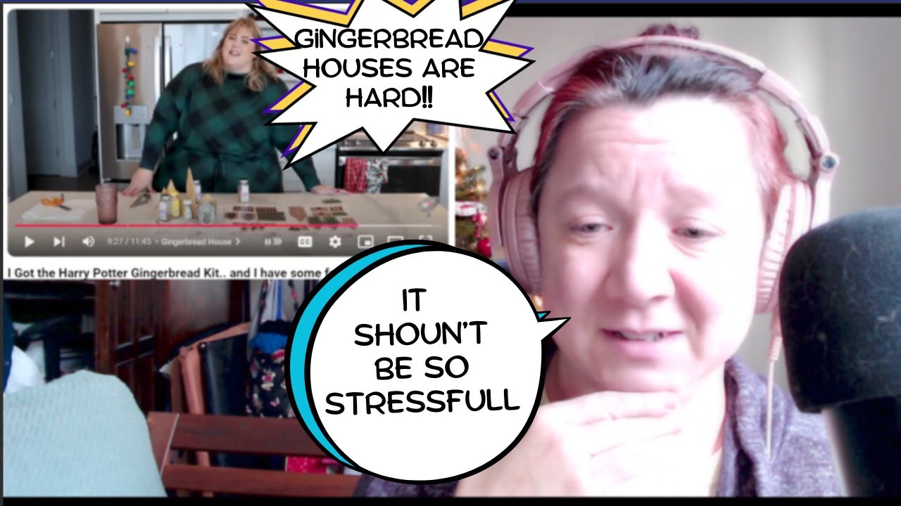 Anna vs Hogwarts Gingerbread House: Tiny Blue Vlogmass w/ Retro Glitter & Lazers, Christmas 2023.