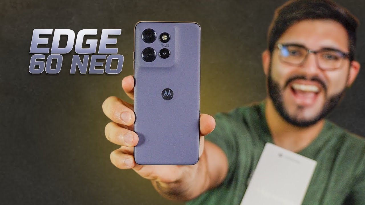 CHEGOU! Estou IMPRESSIONADO com o Motorola EDGE 60 NEO! Carrega sem fio+Câmera COMPLETA (unbox/test)