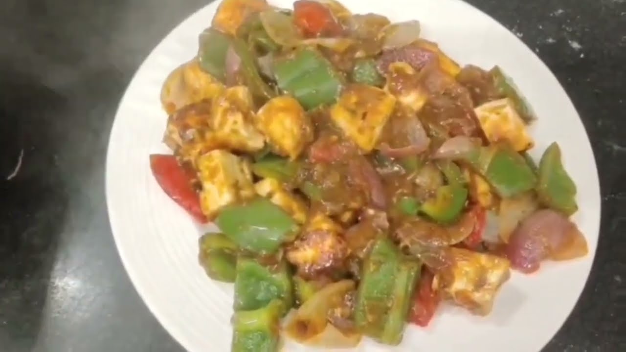 Paneer chilli 😋😋 #paneer #chilli #recipe 