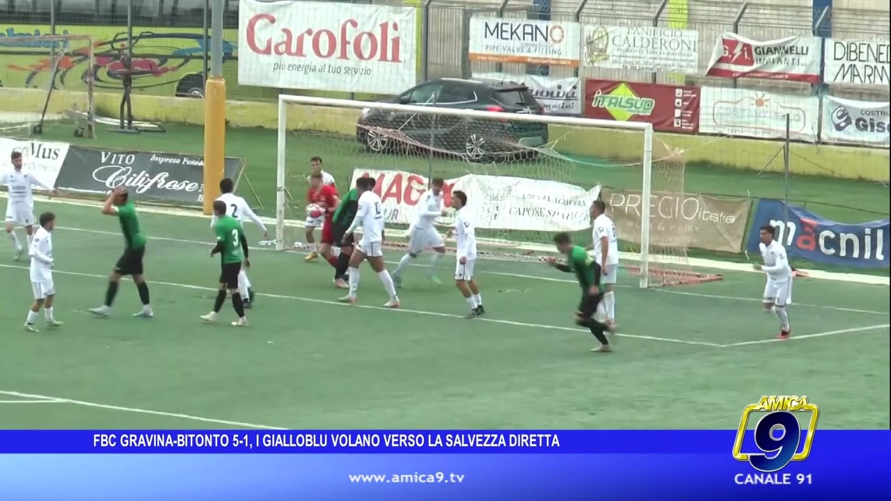Fbc Gravina-Bitonto 5-1, i gialloblu volano verso la salvezza diretta | Amica9Sport