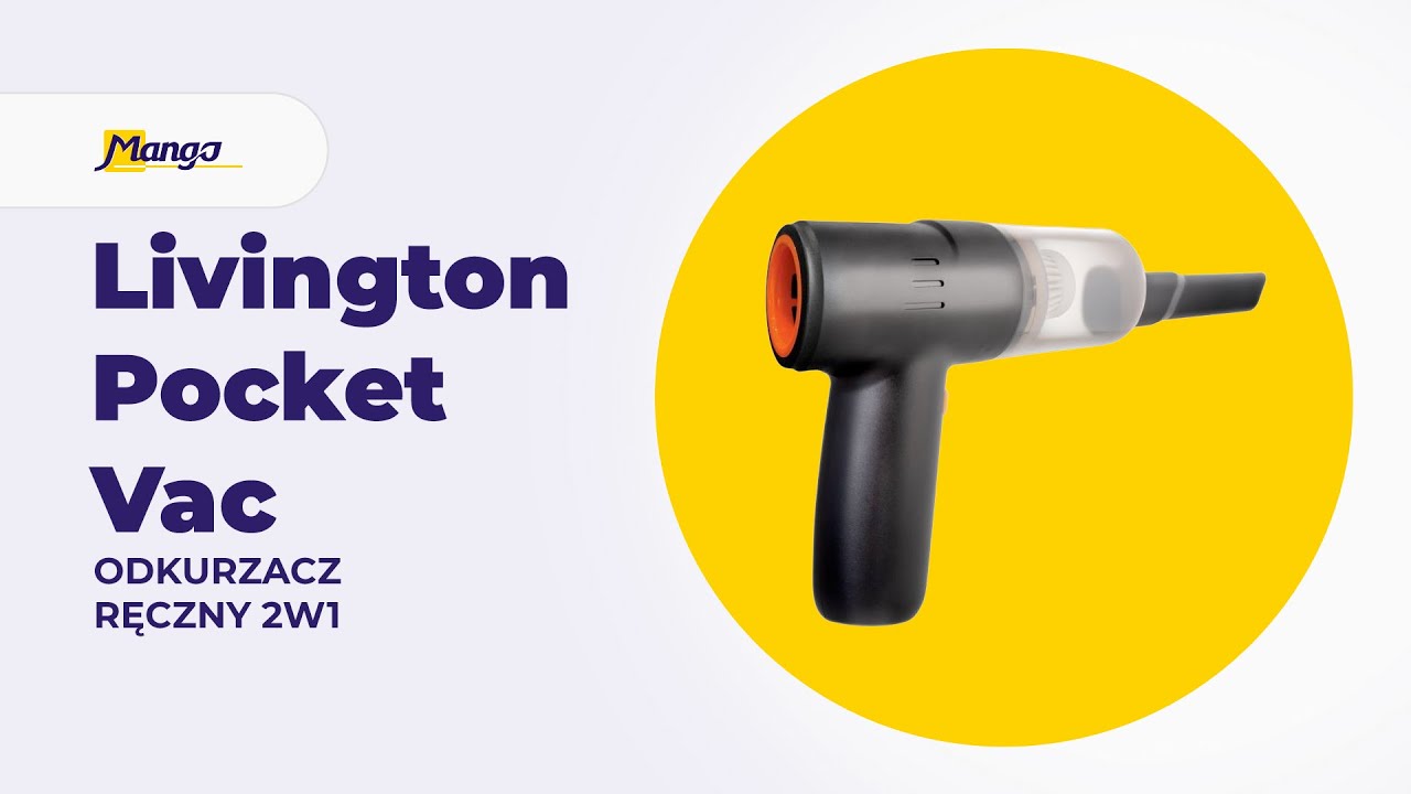 Livington PocketVac - odkurzacz ręczny 2w1 | Mango.pl