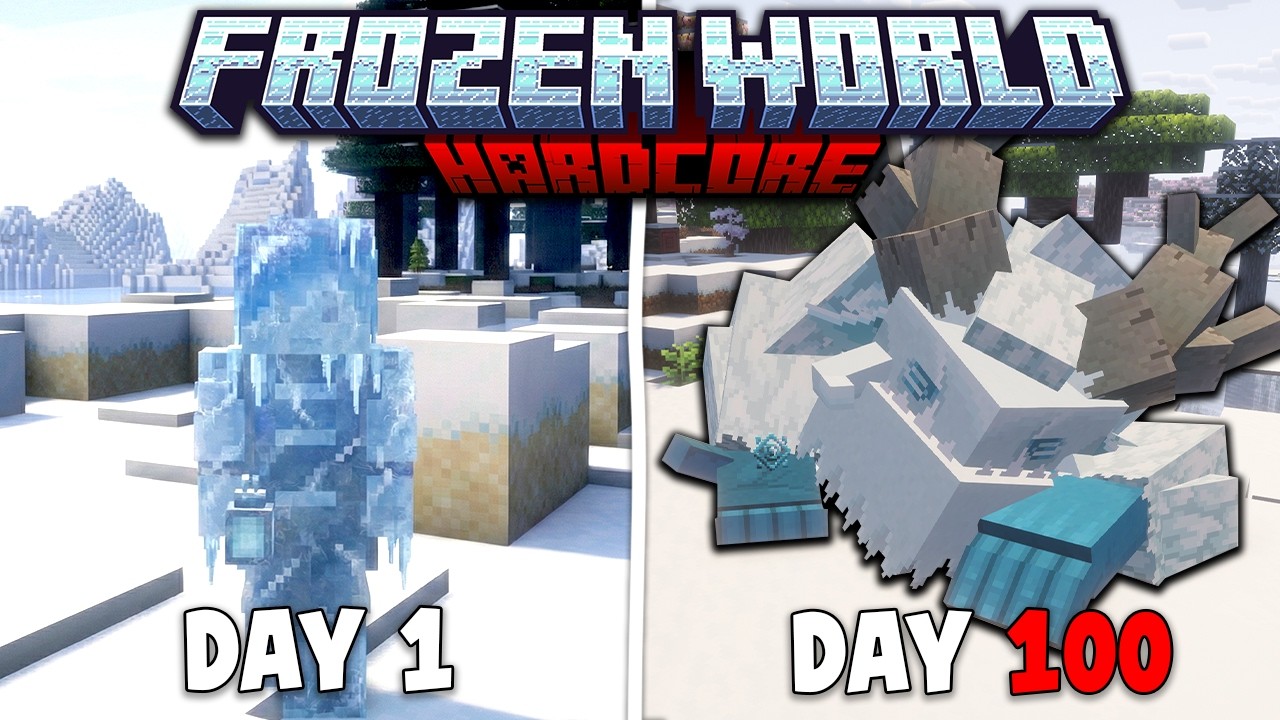 100 Hari Minecraft Hardcore FROZEN WORLD