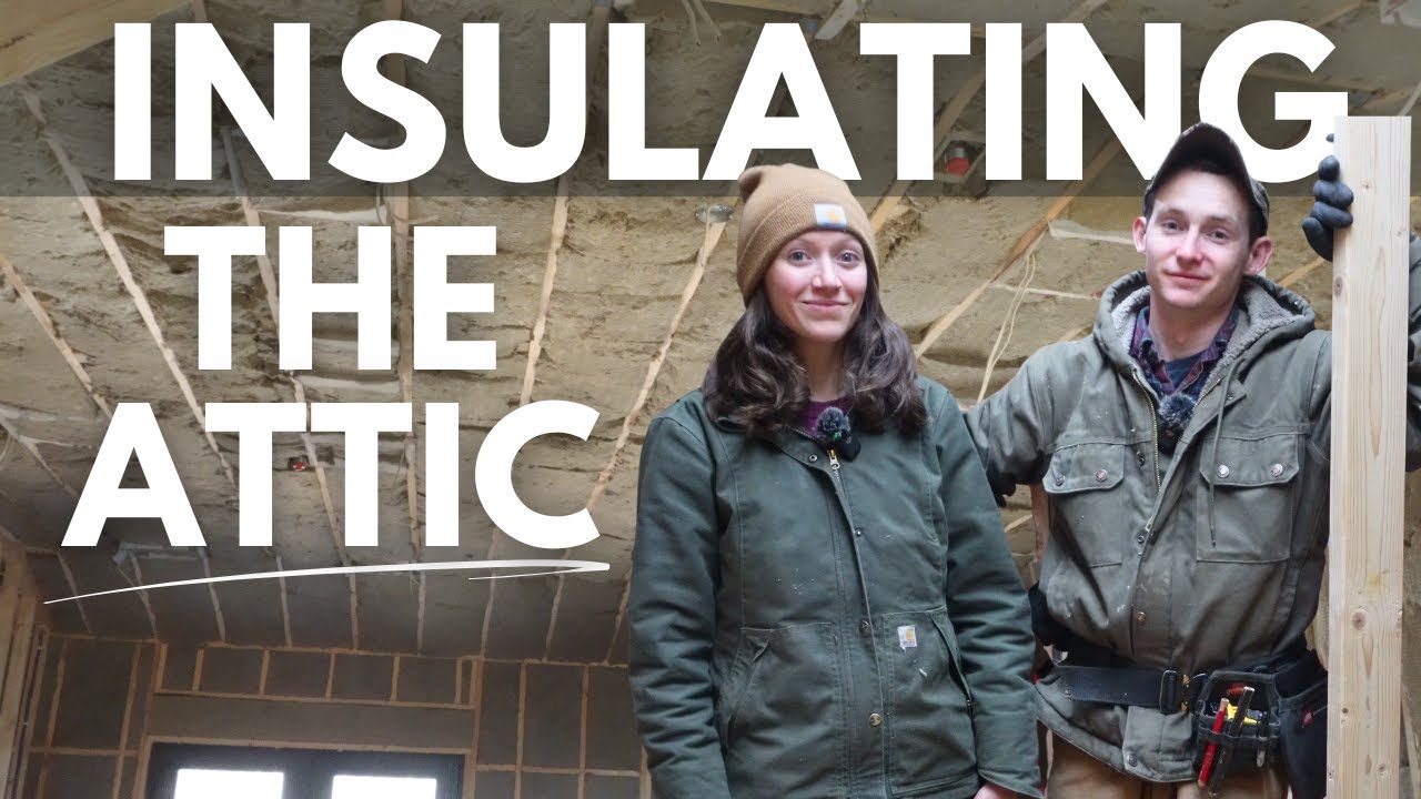DIY Attic Insulation - Installing ROCKWOOL in our Ceiling & Attic