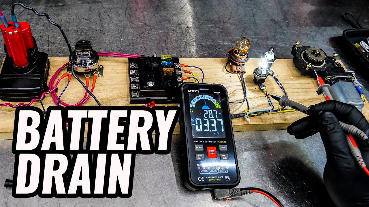 How To Find Parasitic Battery Draw with Kaiweets KM601 MultiMeter Review