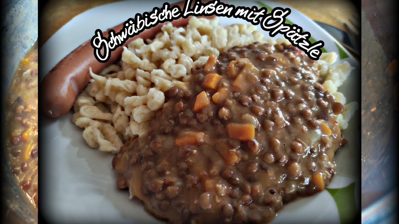 🍝🥚Schw&auml;bische Linsen mit Sp&auml;tzle🌭🍲 #linsenmitsp&auml;tzle #biberman2003 #linsen #swabian #sp&auml;tzle