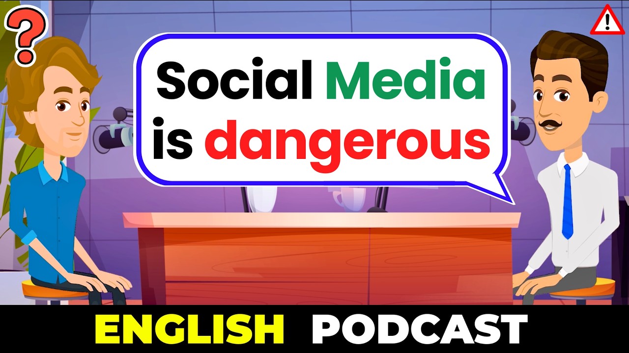 Slow English Podcast | Is Social Media Good or Bad? | English Podcast for English Speaking