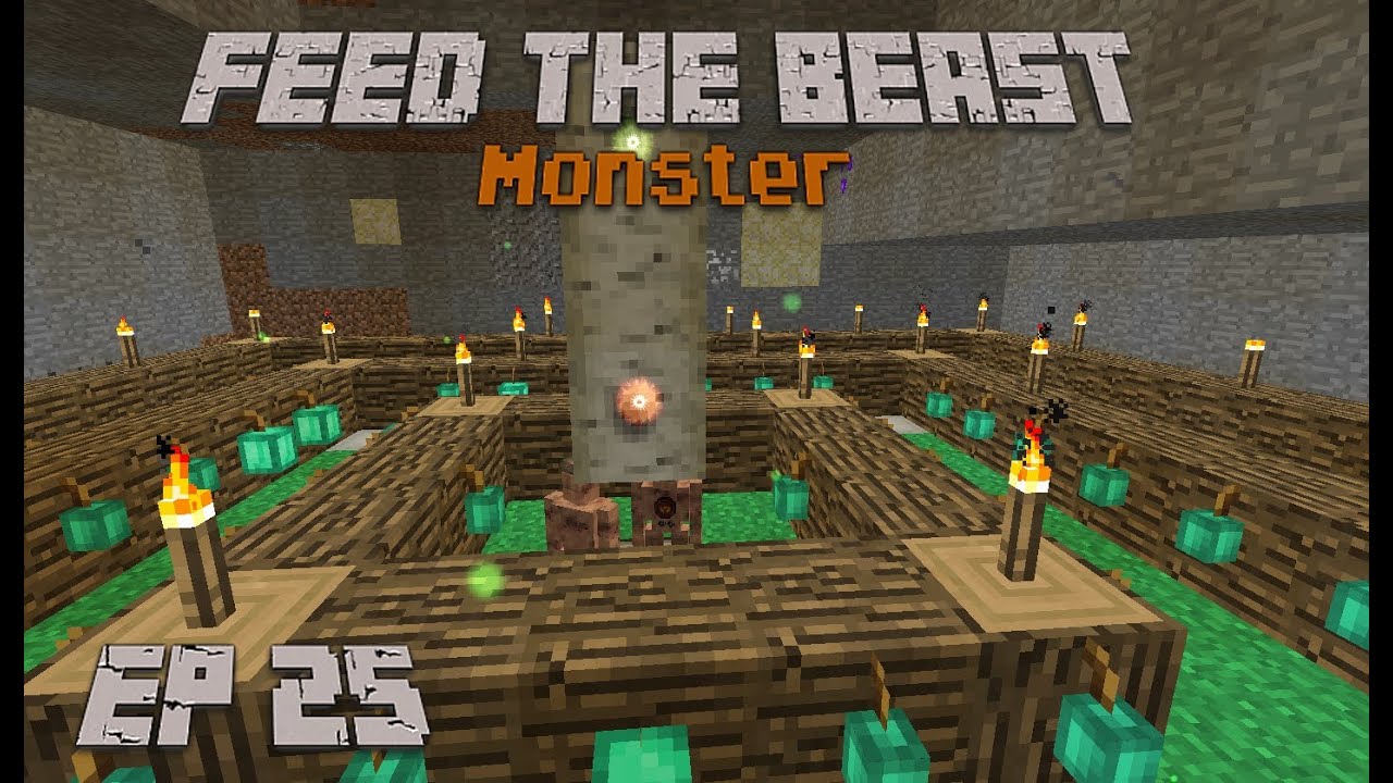 Feed The Beast Monster Ep 25 Mana Bean Farm (World Download)